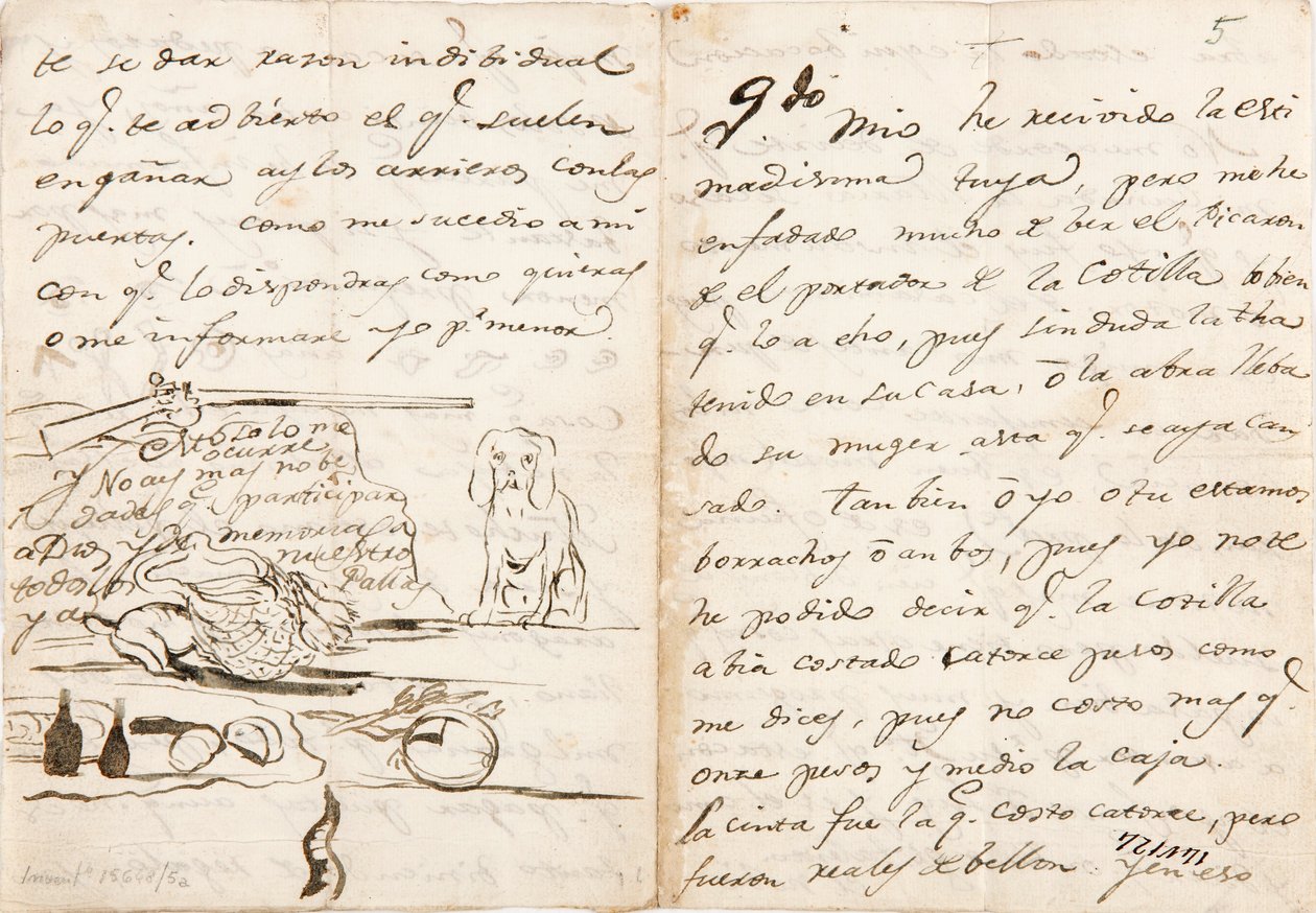 Brief an Martín Zapater von Francisco de Goya