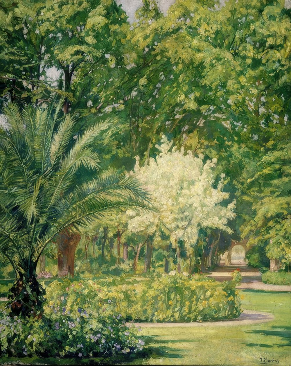 Vere Claro-Jardin Botanico – 1934 von Francisco Llorens Diaz