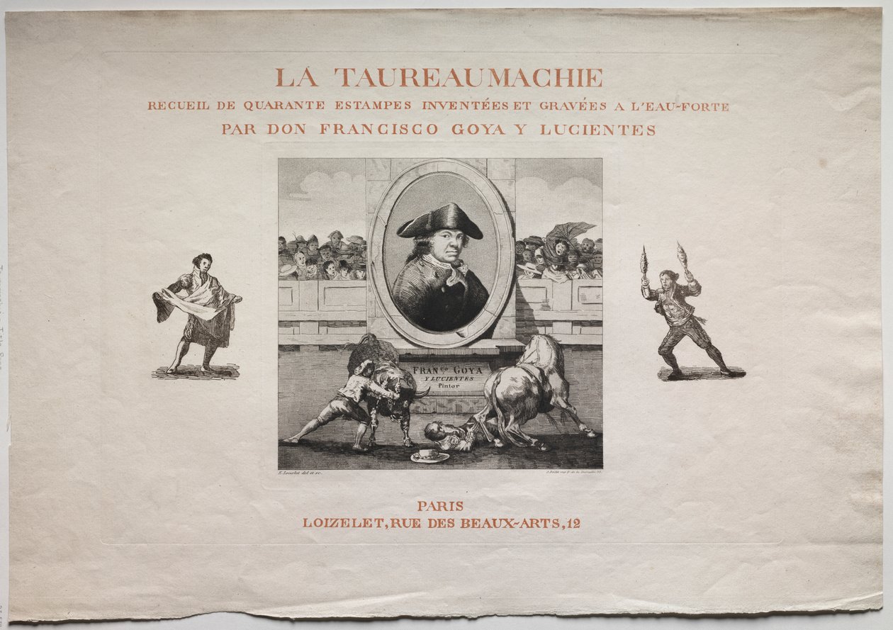 Stierkämpfe: Titelseite von Francisco de Goya