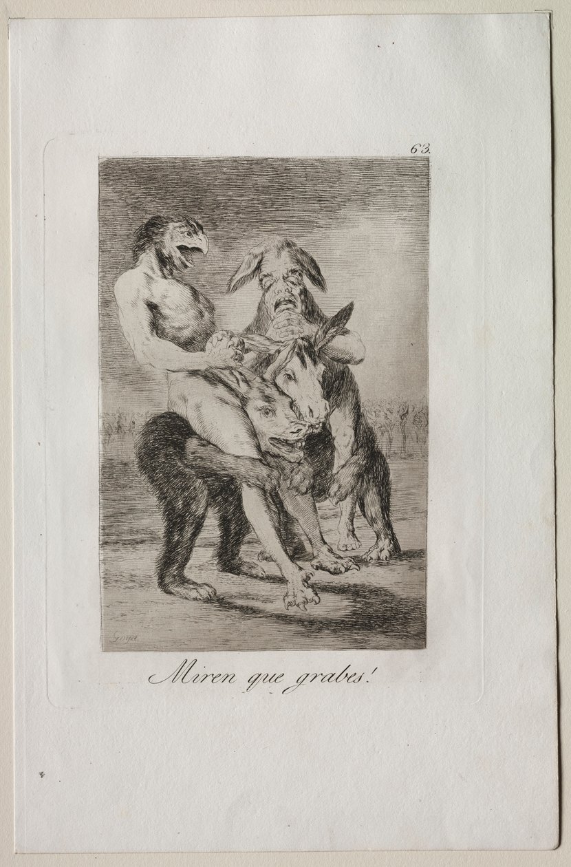Caprices: Schau, wie ernst sie sind! von Francisco de Goya