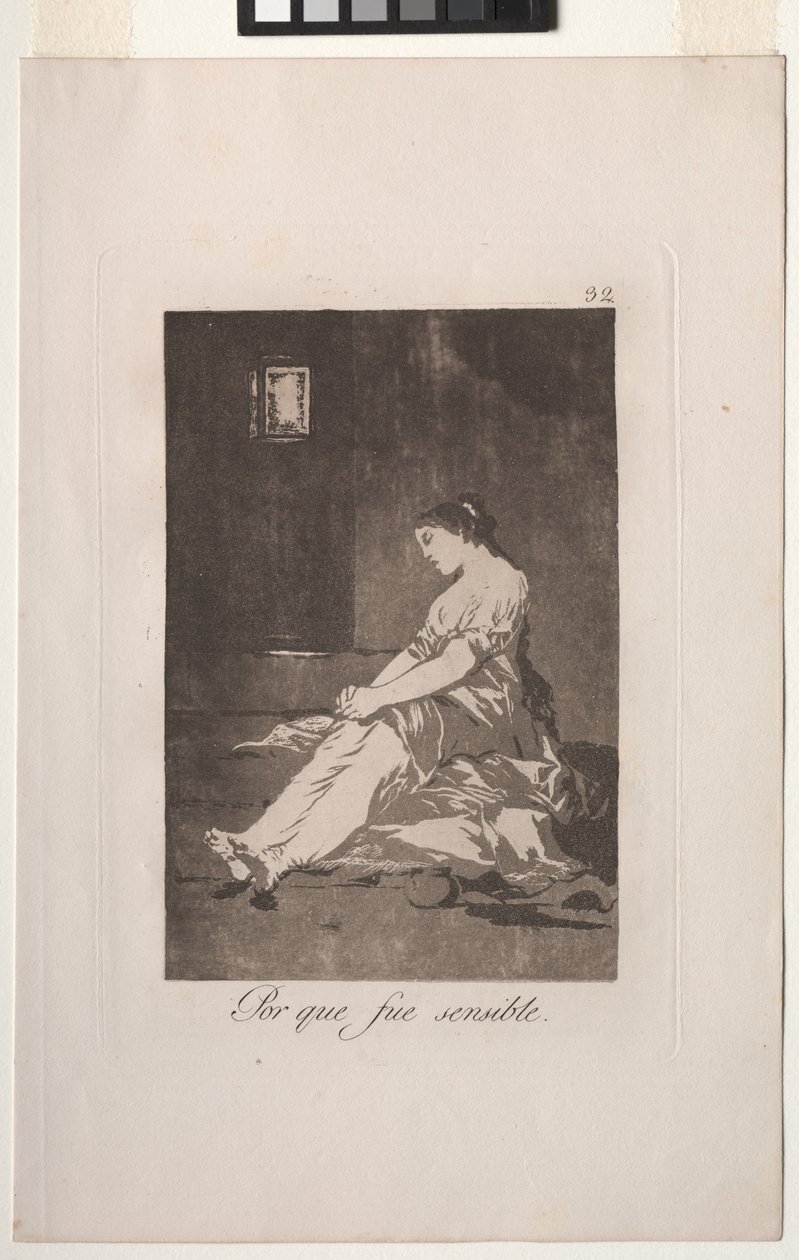 Caprichos: Weil sie empfänglich war. von Francisco de Goya