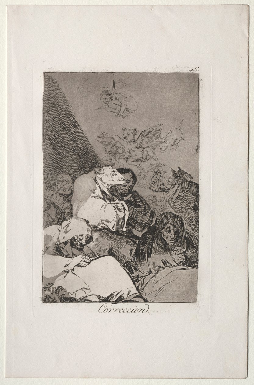 Caprichos: Korrektur von Francisco de Goya