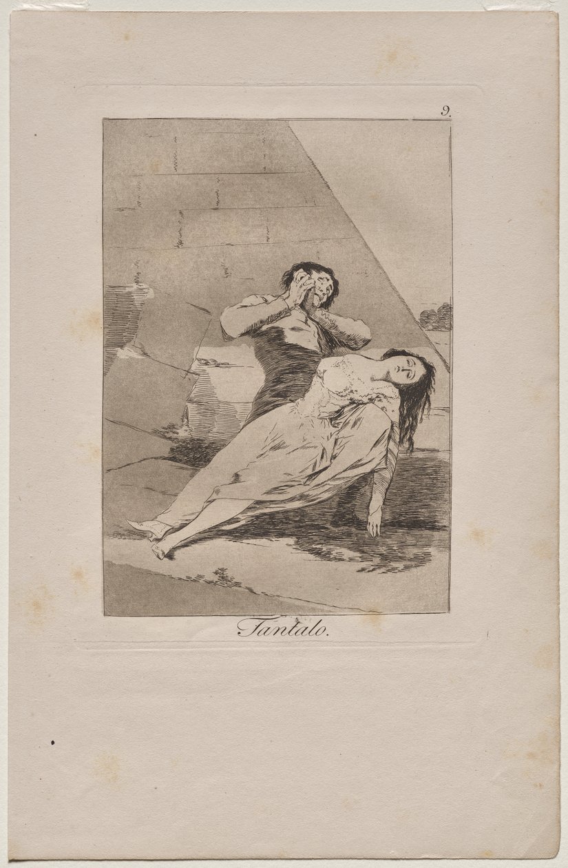 Caprichos: Tantalus von Francisco de Goya