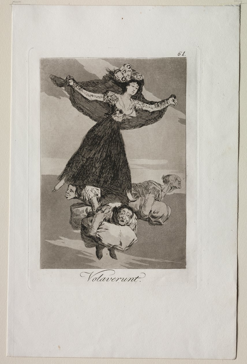 Caprichos: Sie sind geflogen von Francisco de Goya
