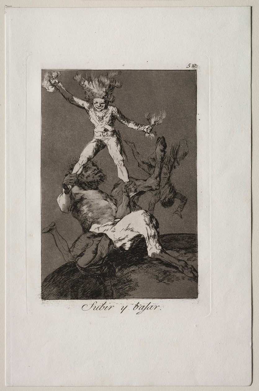 Caprichos: Aufsteigen und Fallen von Francisco de Goya