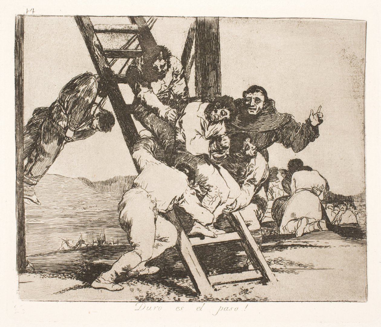 Der schwere Gang (14) von Francisco de Goya