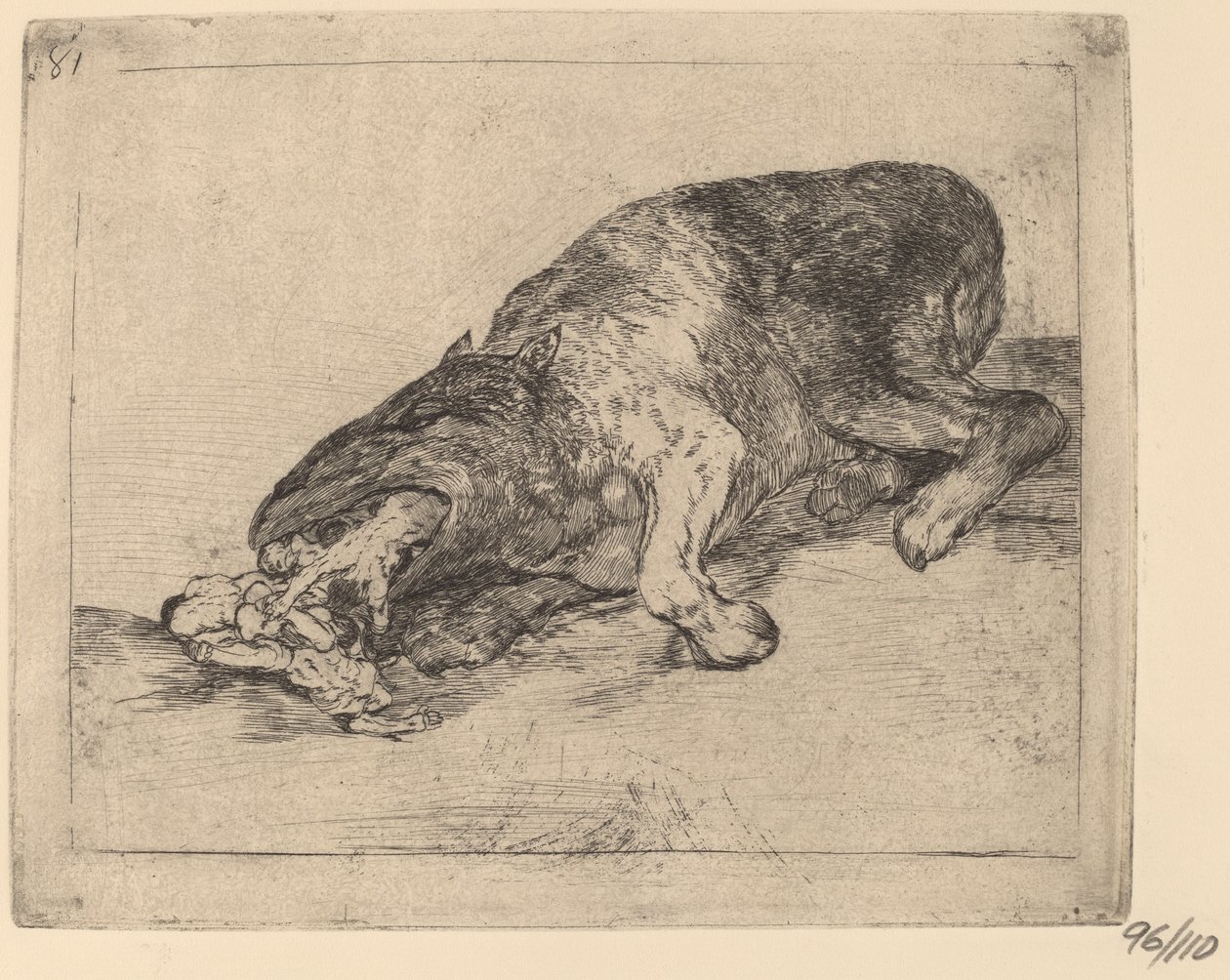 Fiero monstruo! (Wildes Monster!) von Francisco de Goya