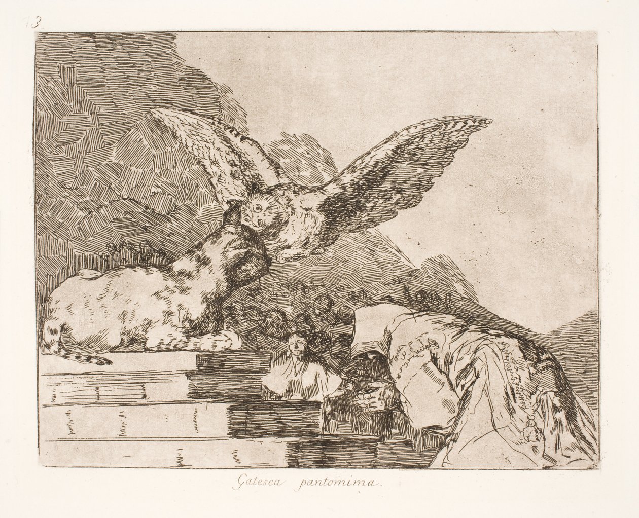 Kattepantomine (73) von Francisco de Goya