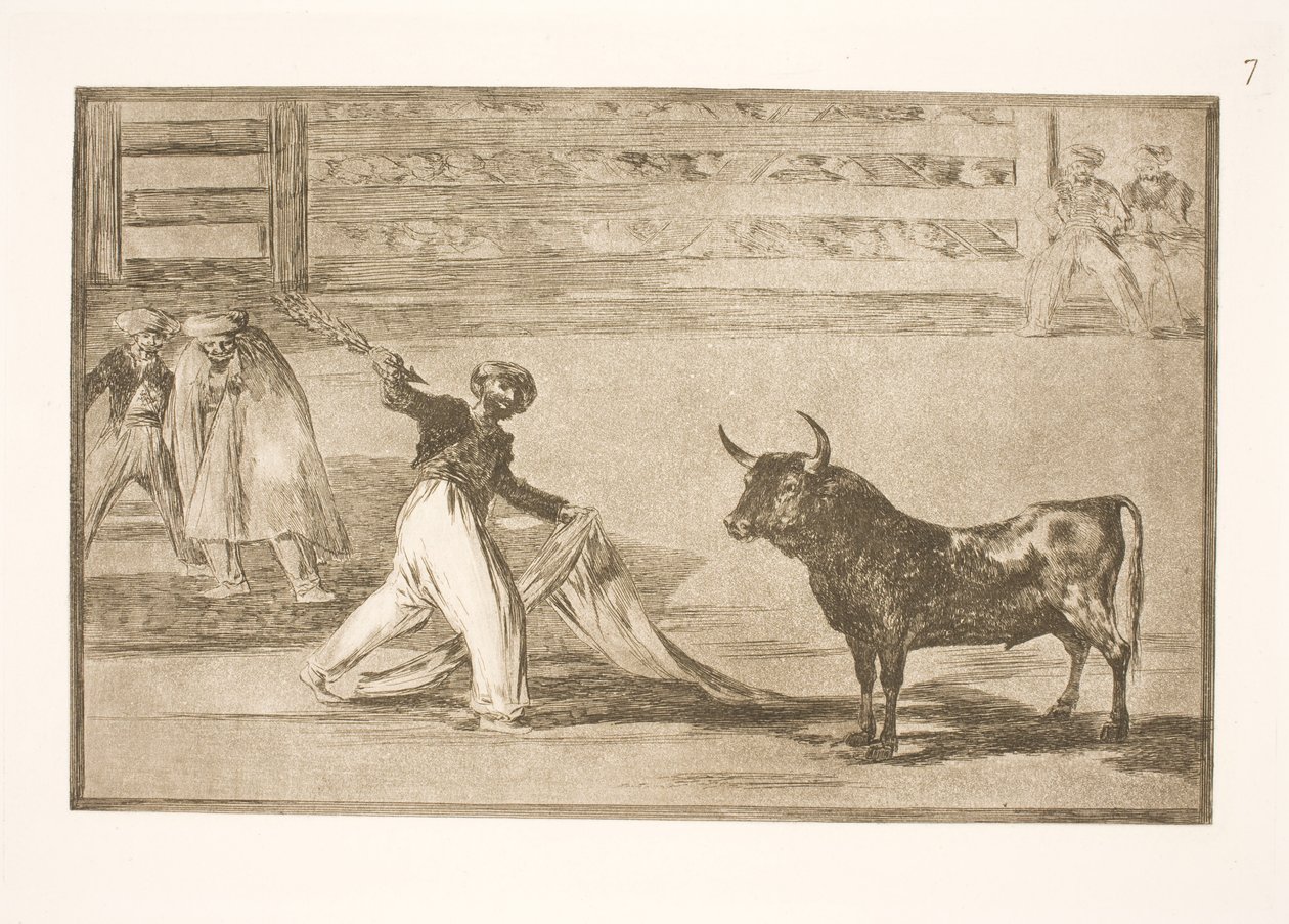 Der Ursprung der Harpunen oder Banderillas von Francisco de Goya
