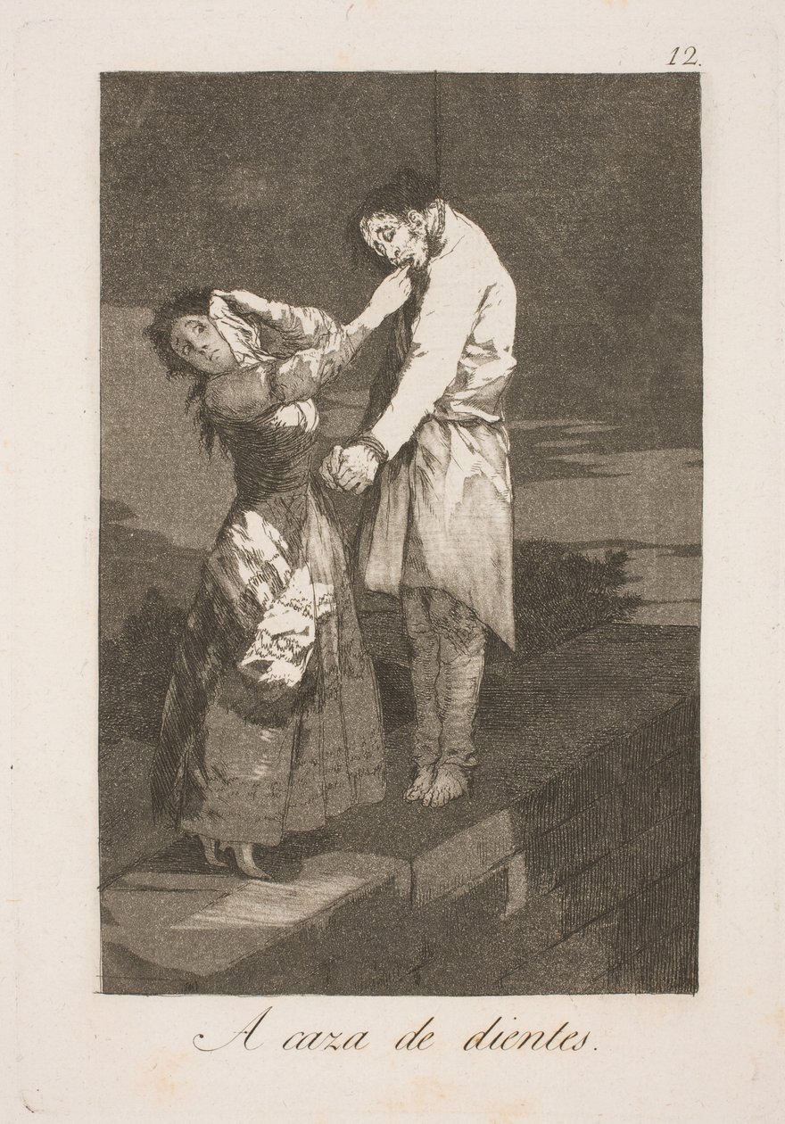 Auf der Jagd nach Zähnen von Francisco de Goya