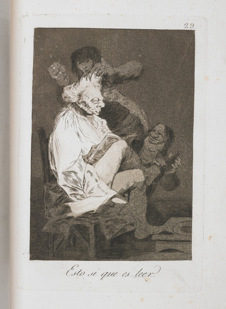 Tafel aus Los Caprichos, 1797-1798 von Francisco de Goya