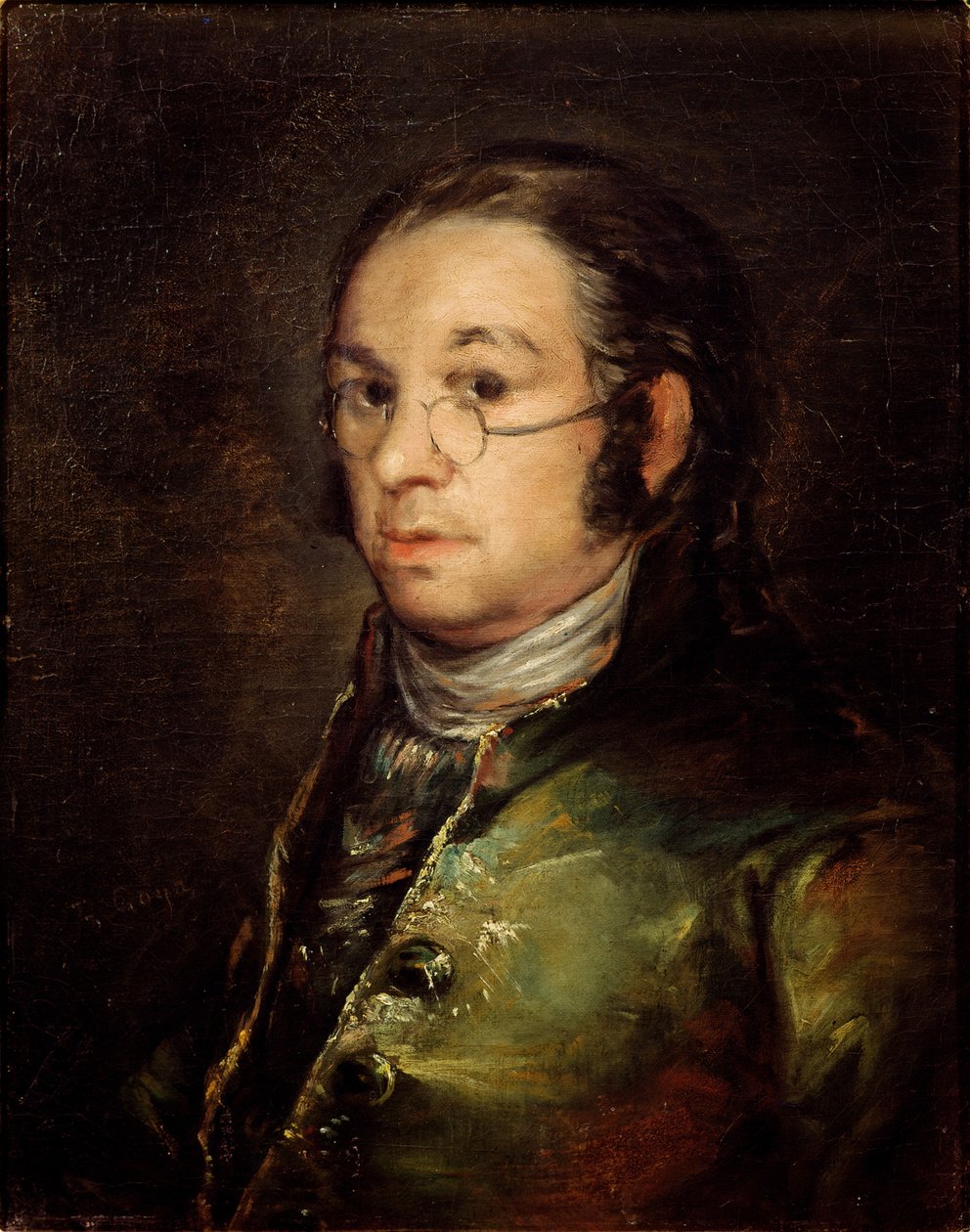 Selbstporträt mit Brille von Francisco de Goya