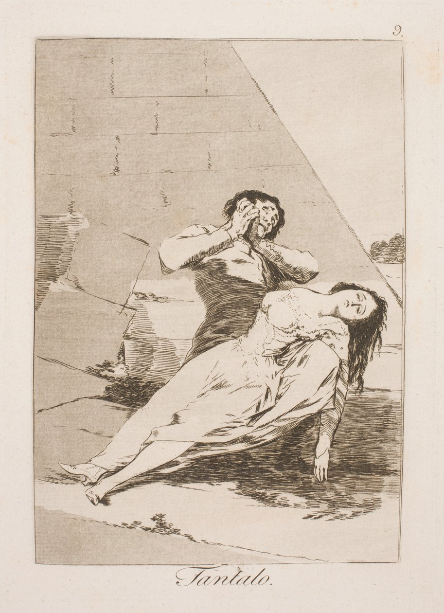 Tantalus von Francisco de Goya
