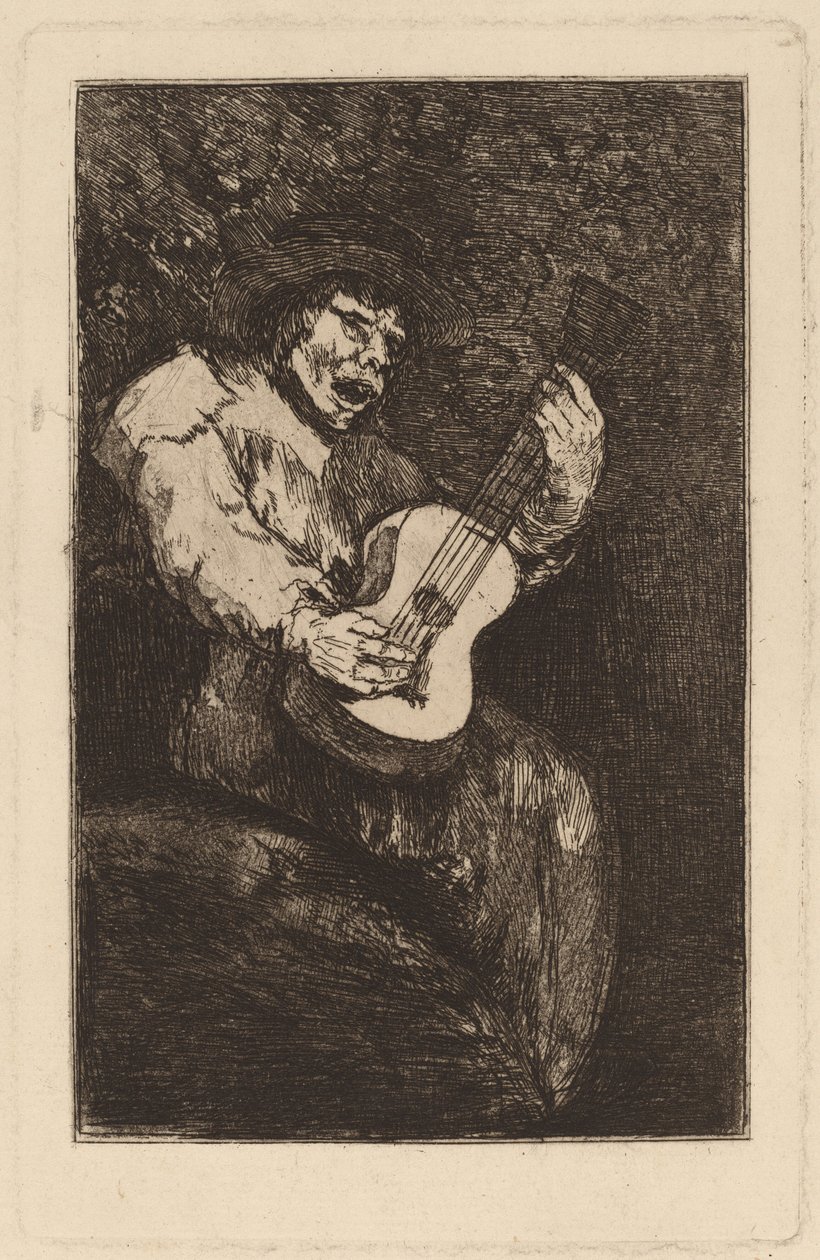 Der blinde Sänger von Francisco de Goya