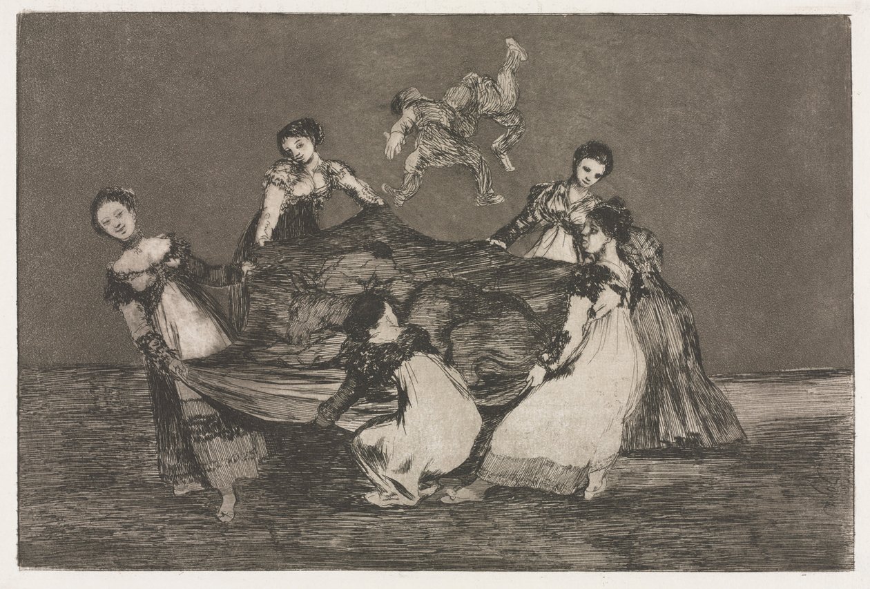 Die Sprichwörter: Weibliche Torheit von Francisco de Goya