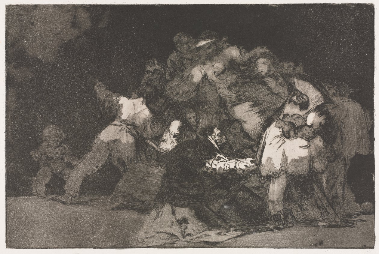 Die Sprichwörter: Allgemeine Torheit von Francisco de Goya