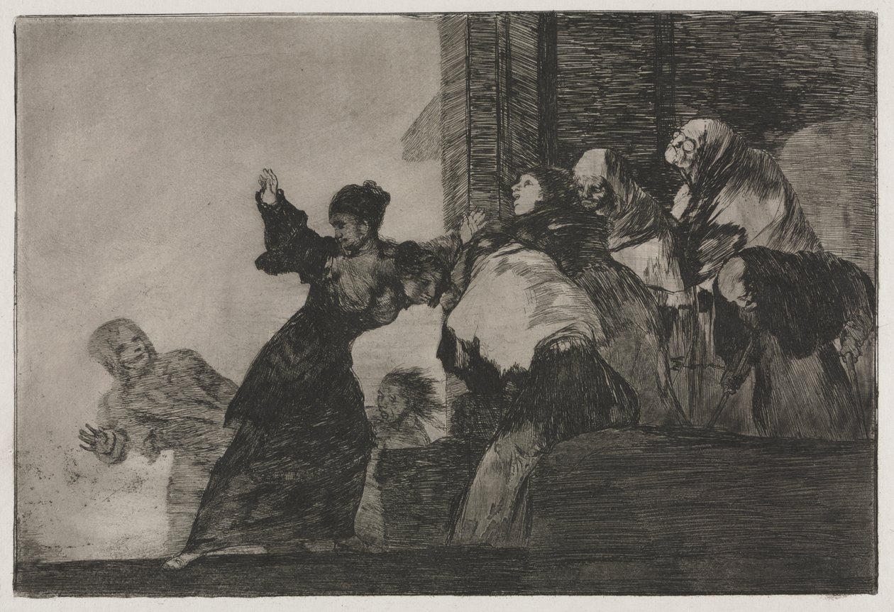 Die Sprichwörter: Arme Torheit von Francisco de Goya