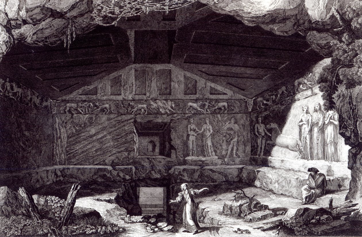 Etruskisches Grab, ca. 1780 von Franciszek Smuglewicz