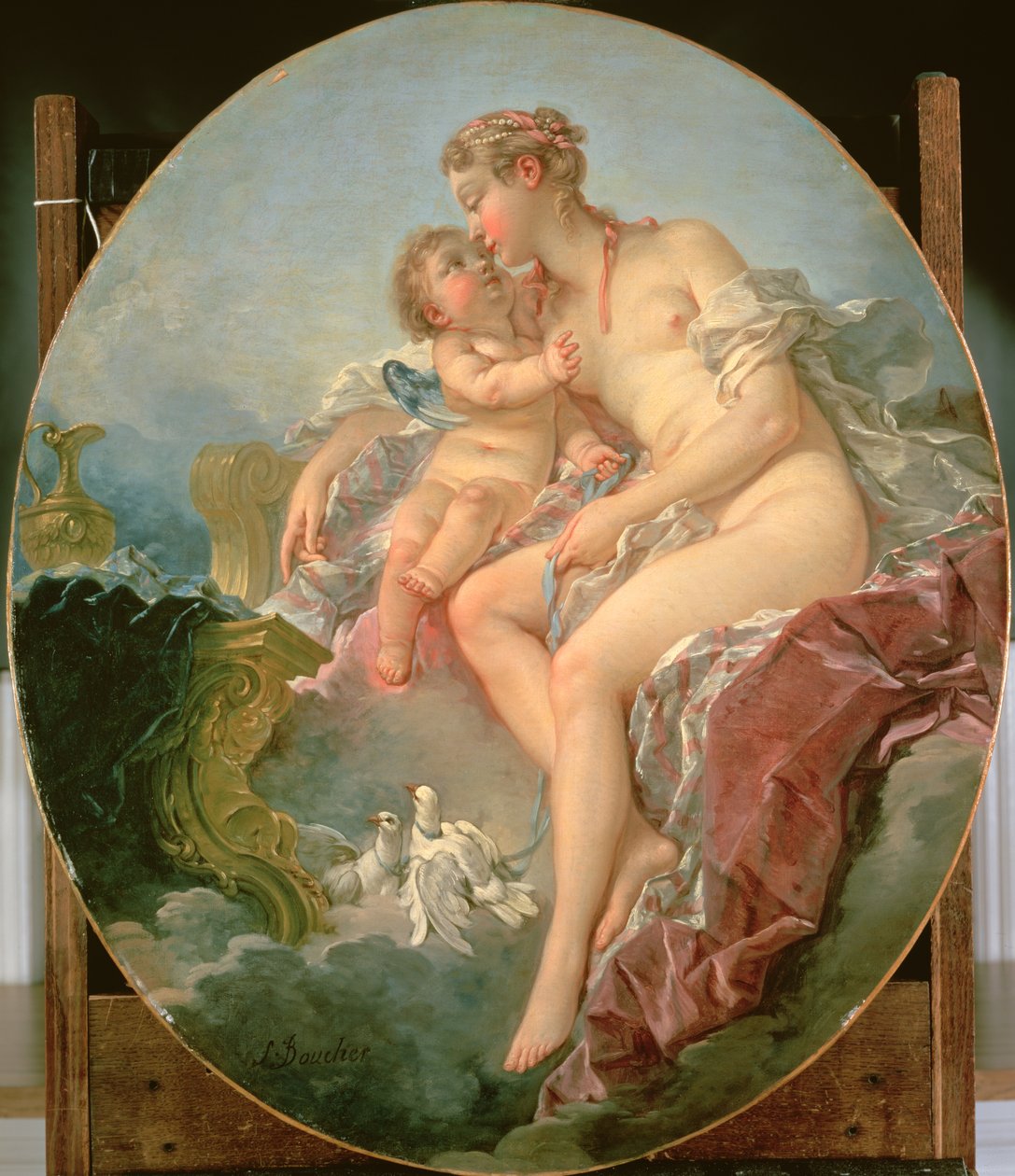 Amor streichelt Venus von François Boucher
