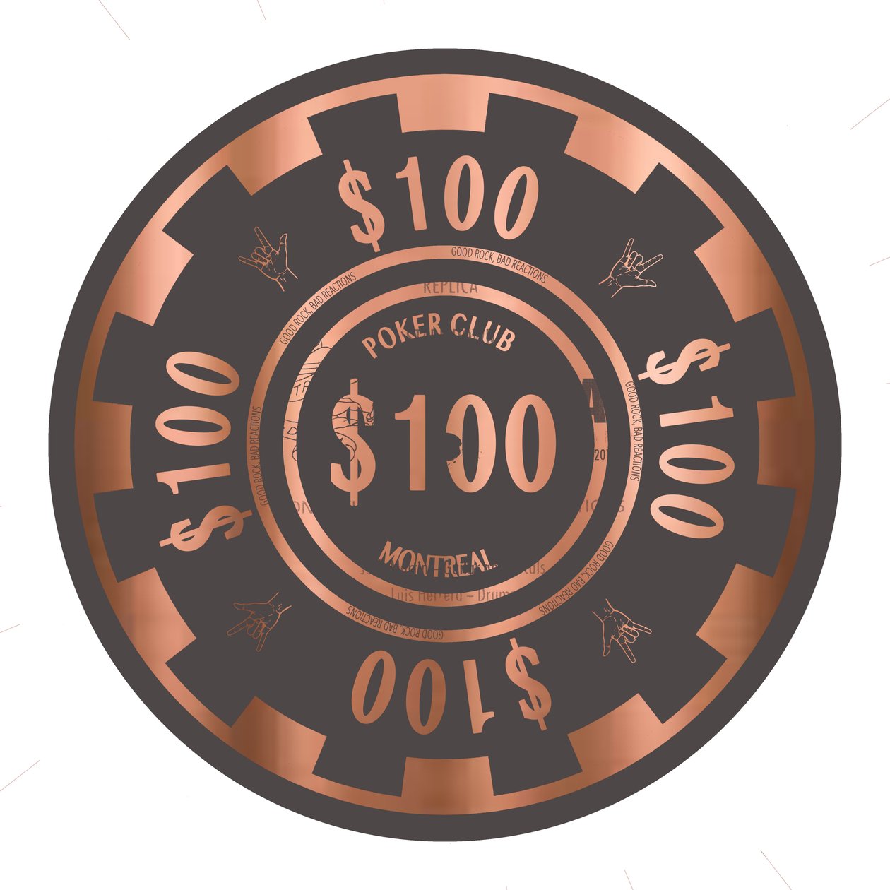 PokerChip $100, 2015, digital von Francois Domain