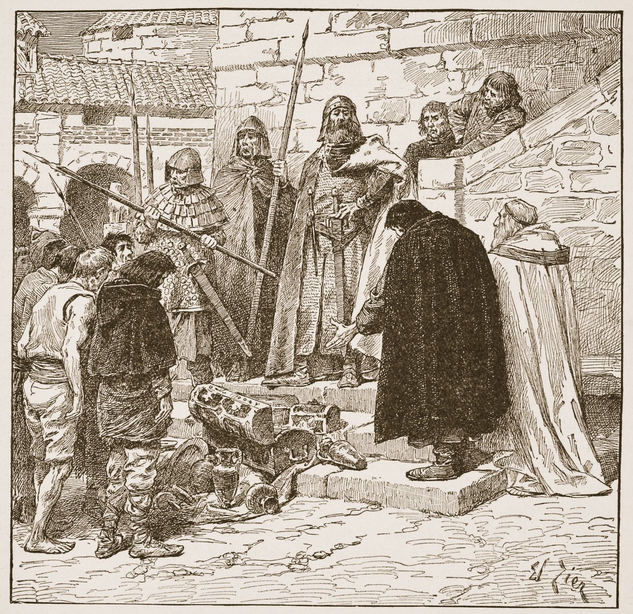 Eintreiben von Dane-Geld, Illustration aus 
