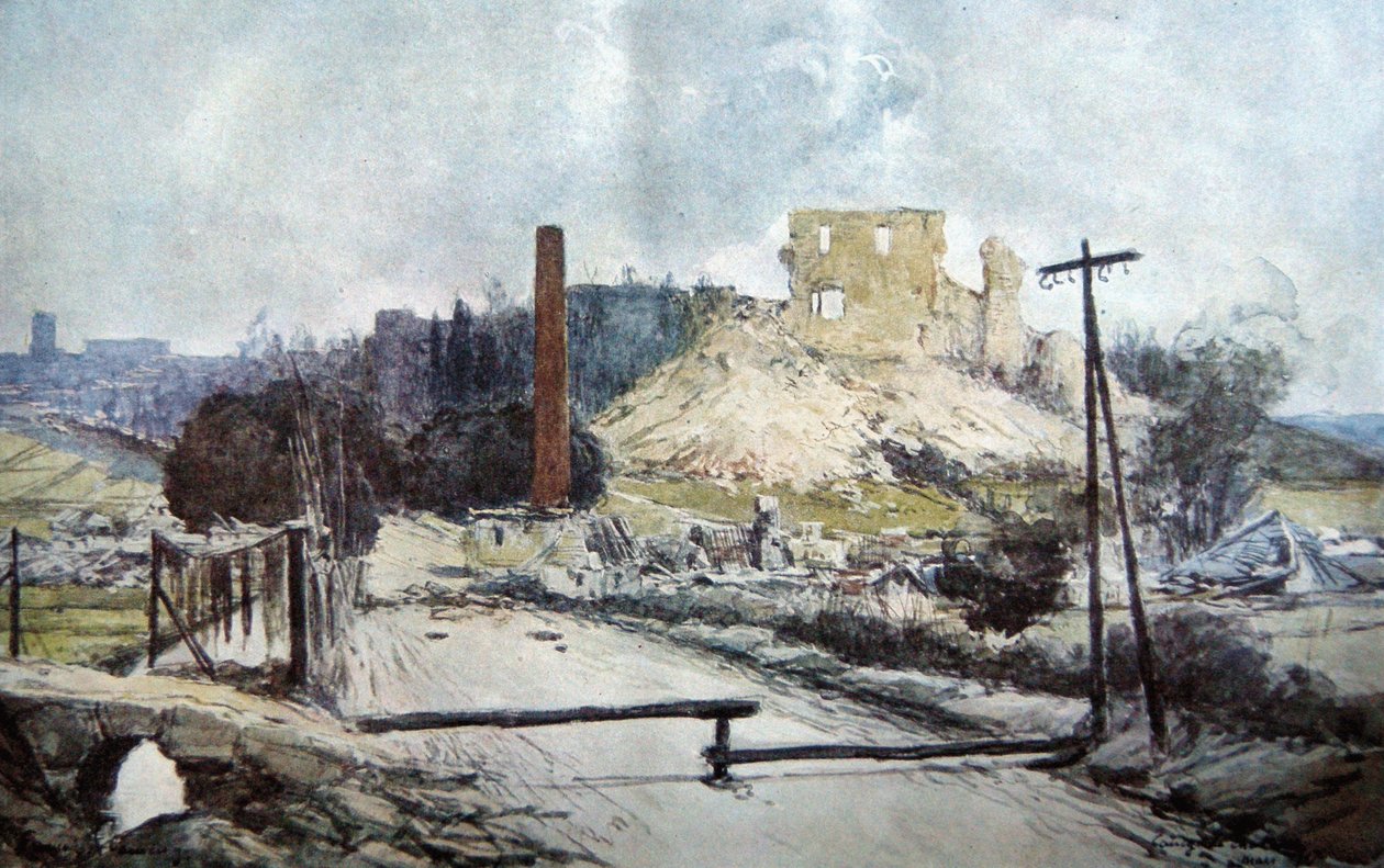 Coucy-le-Chateau, 1917 von Francois Flameng