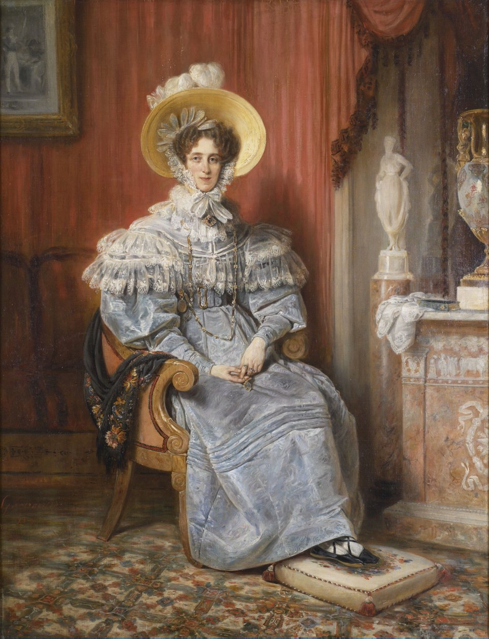 Porträt von Marie Elizabeth Amalie Franziska, Prinzessin von Wagram (1784-1849) von Francois Gabriel Guillaume Lepaulle