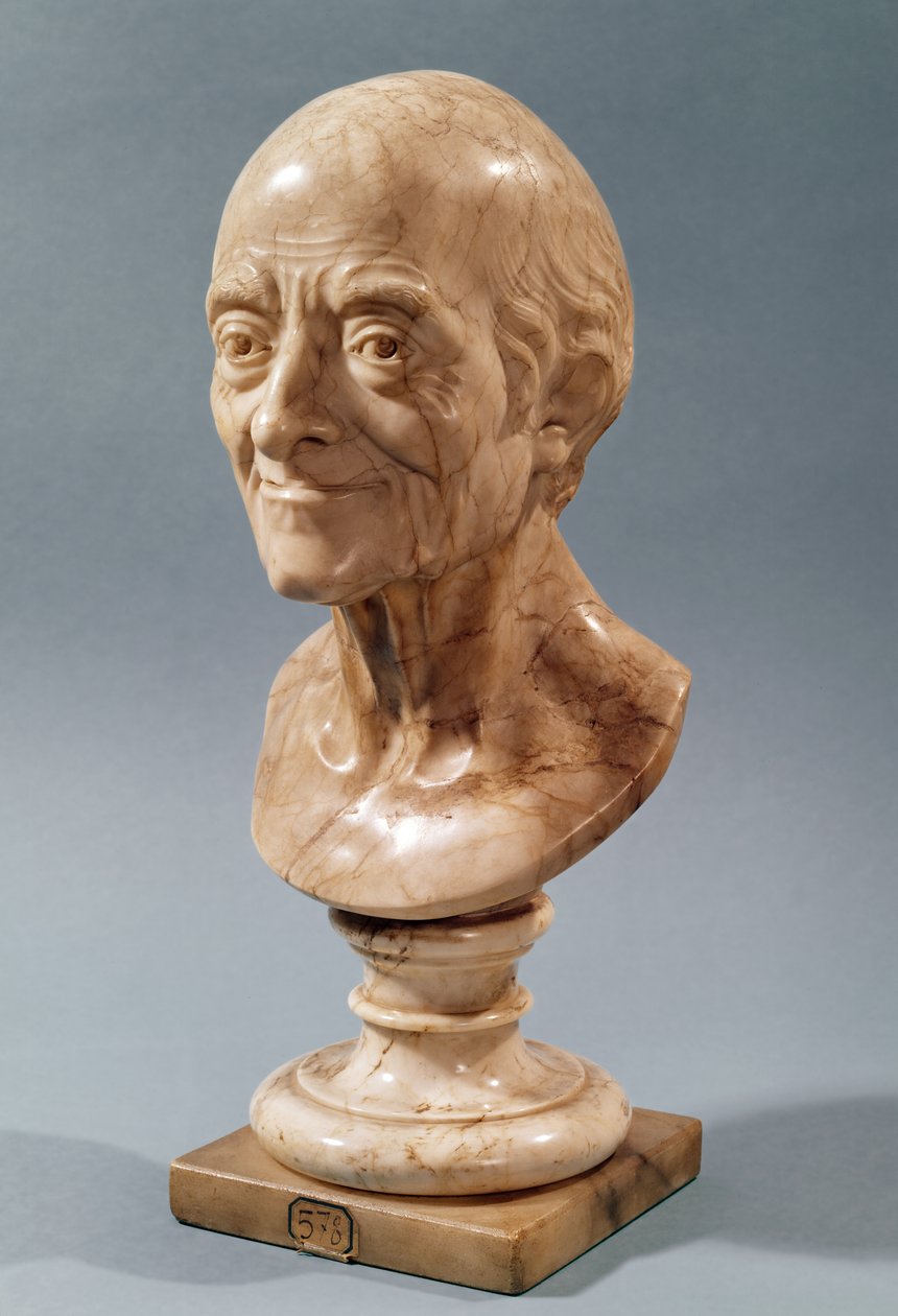 Büste von Voltaire (1694-1778) von Francois Marie Rosset