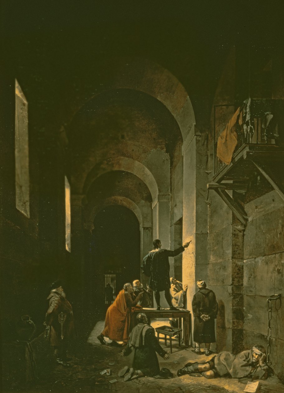 Jacques de Stella (1596-1657) im Gefängnis, 1810 von Francois Marius Granet