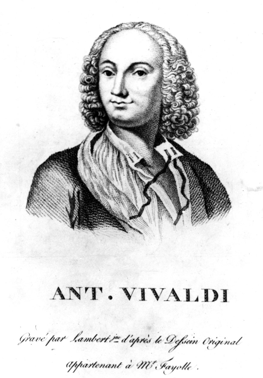 Antonio Vivaldi, ca. 1830 von Francois Morellon la Cave