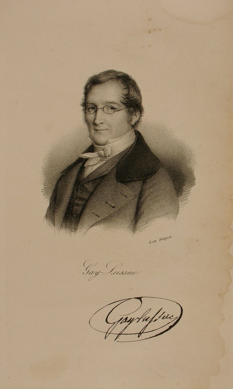 Louis Joseph Gay-Lussac (1778-1850) von Francois Seraphin Delpech