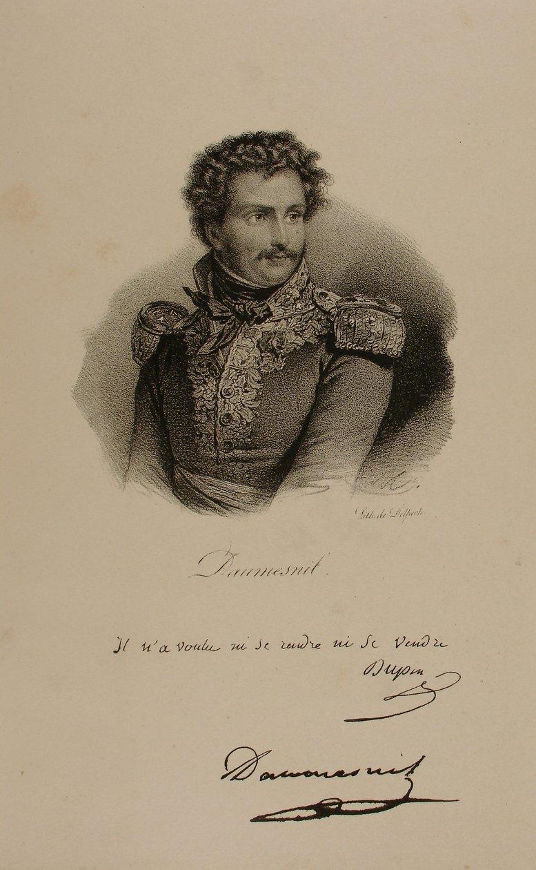 Porträt von Baron Pierre Yriex Daumesnil (1777-1832) von Francois Seraphin Delpech
