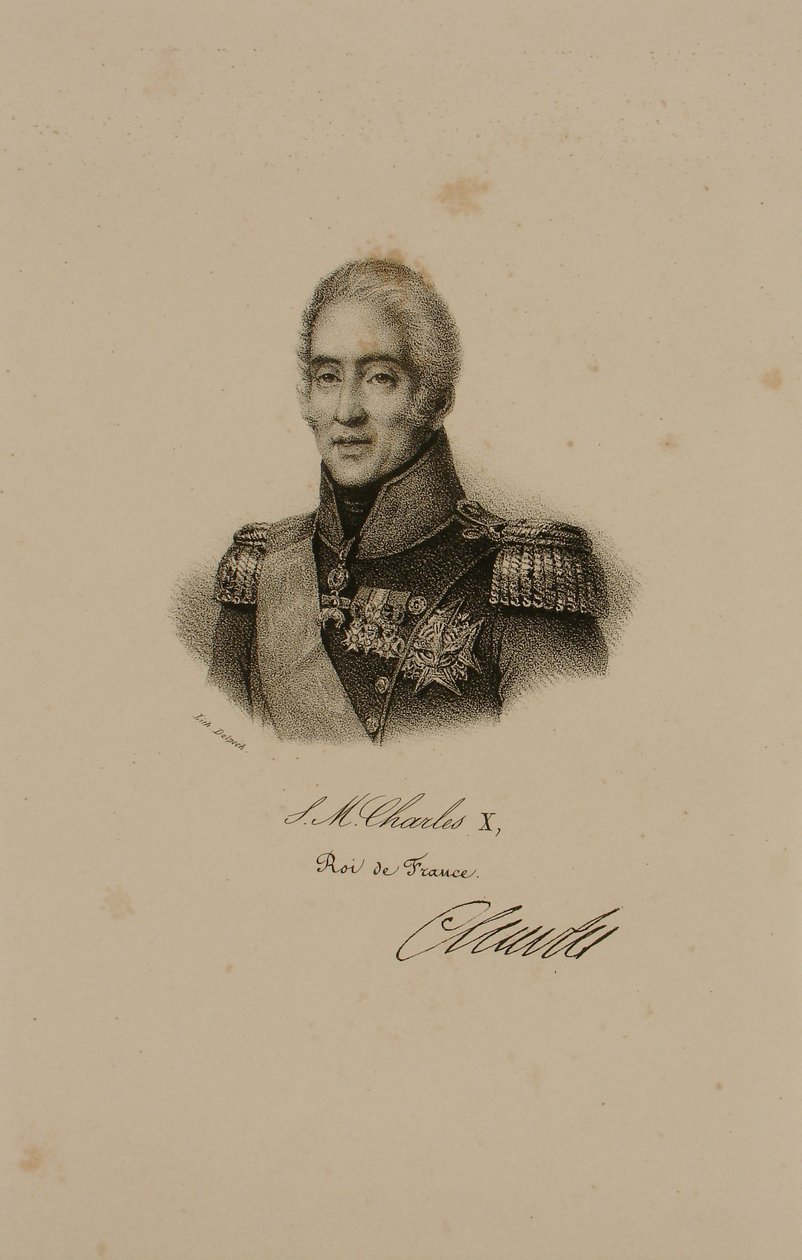Porträt von Charles X (1757-1836) von Francois Seraphin Delpech