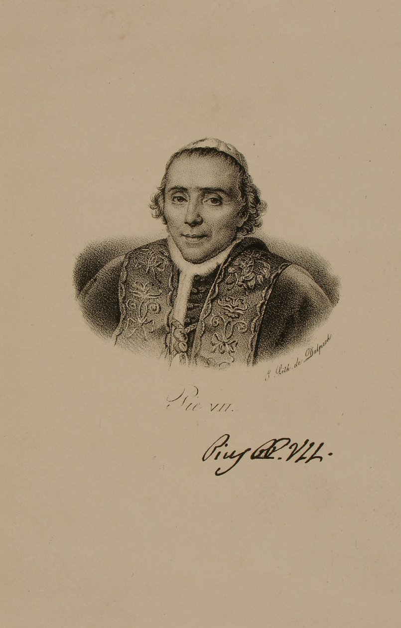 Porträt von Papst Pius VII von Francois Seraphin Delpech