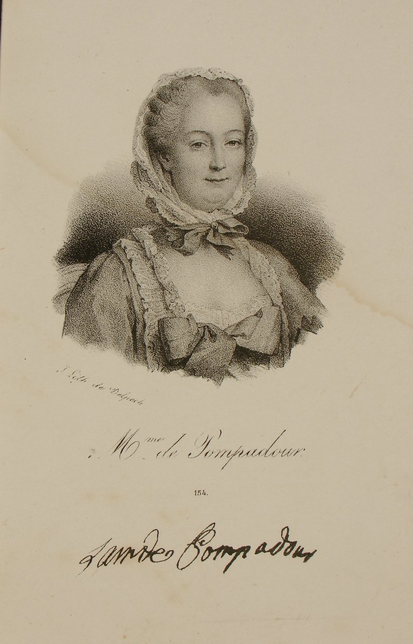 Porträt der Marquise de Pompadour (1721-64) von Francois Seraphin Delpech