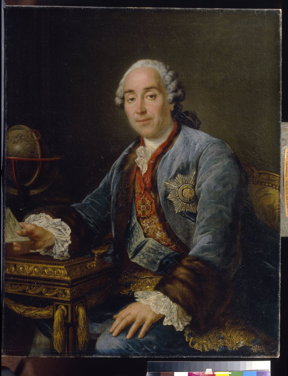 Porträt von Prinz Dmitriy Mikhailovich Golitsyn, 1762 von Francois Hubert Drouais