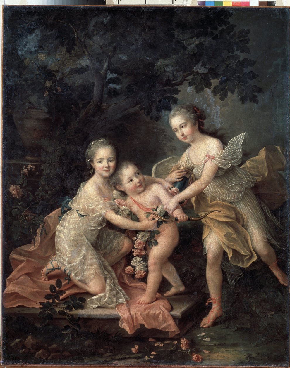Kinder von Louis Philippe, Herzog von Orleans von Francois Hubert Drouais