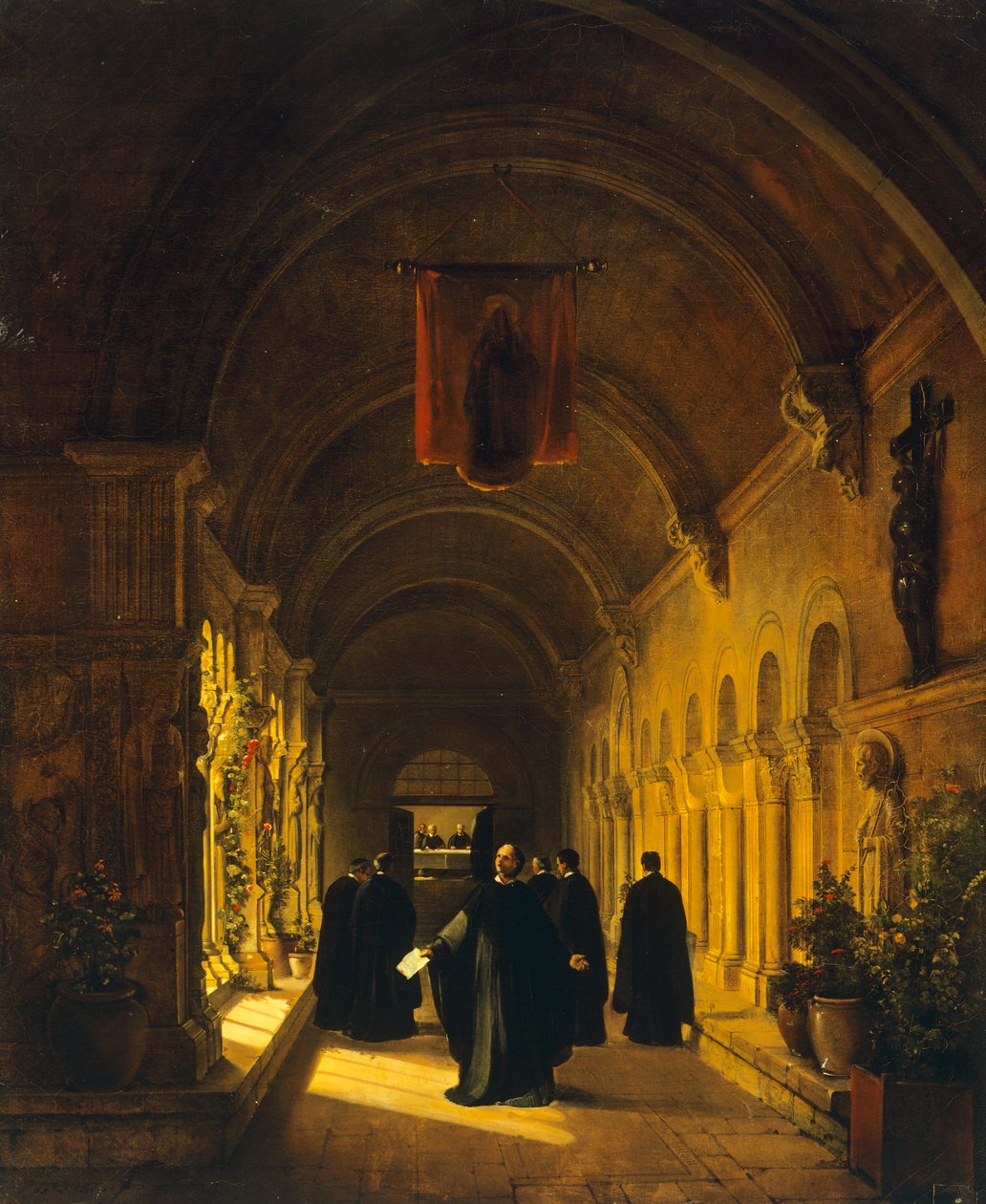 Abelard im Kloster von Francois Marius Granet