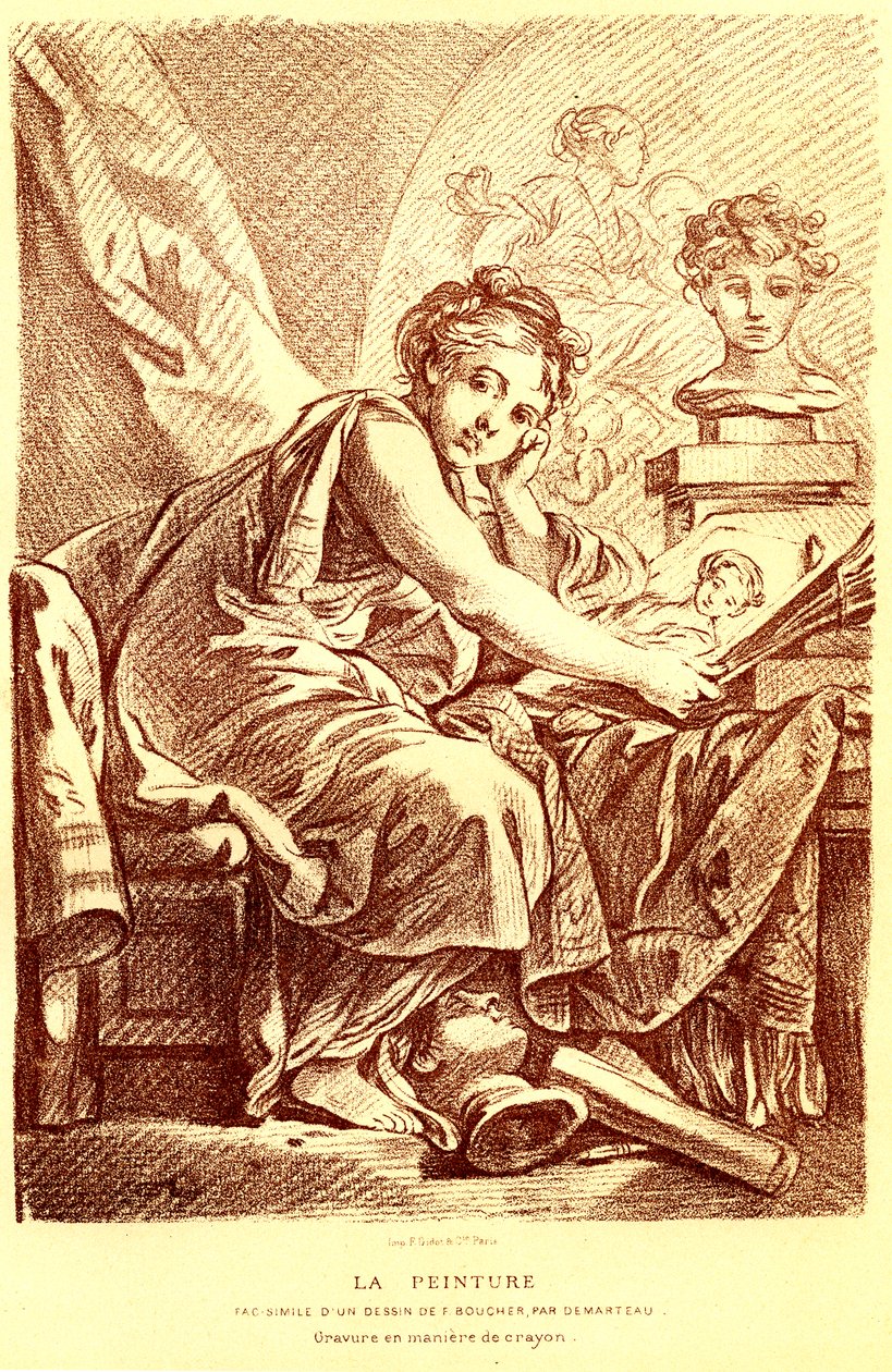 Das Gemälde von Francois (after) Boucher