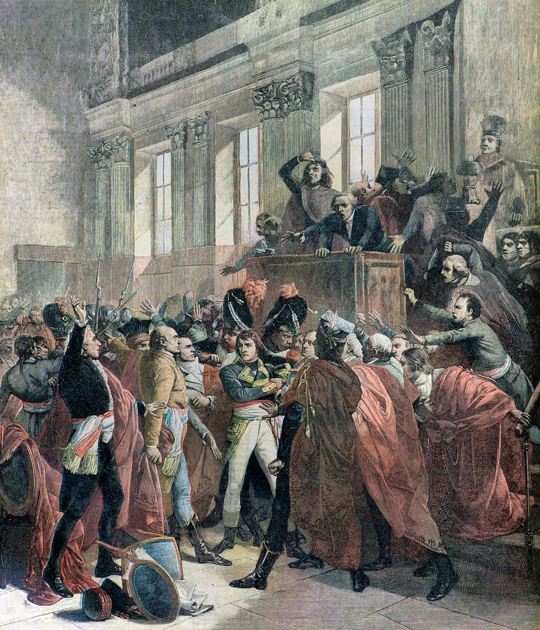 Bonaparte zur Rede gestellt von Francois (after) Bouchot