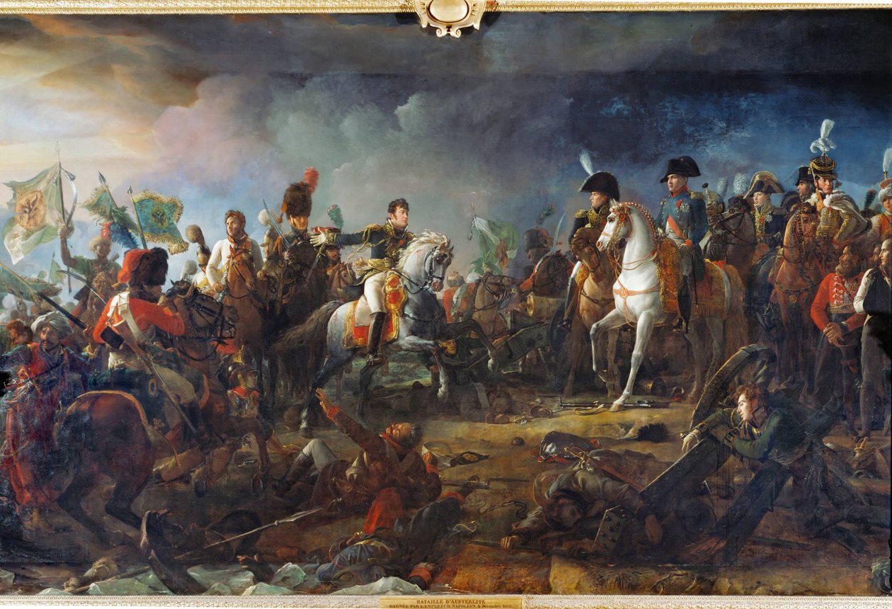 Die Schlacht von Austerlitz von Francois (school of) Gerard