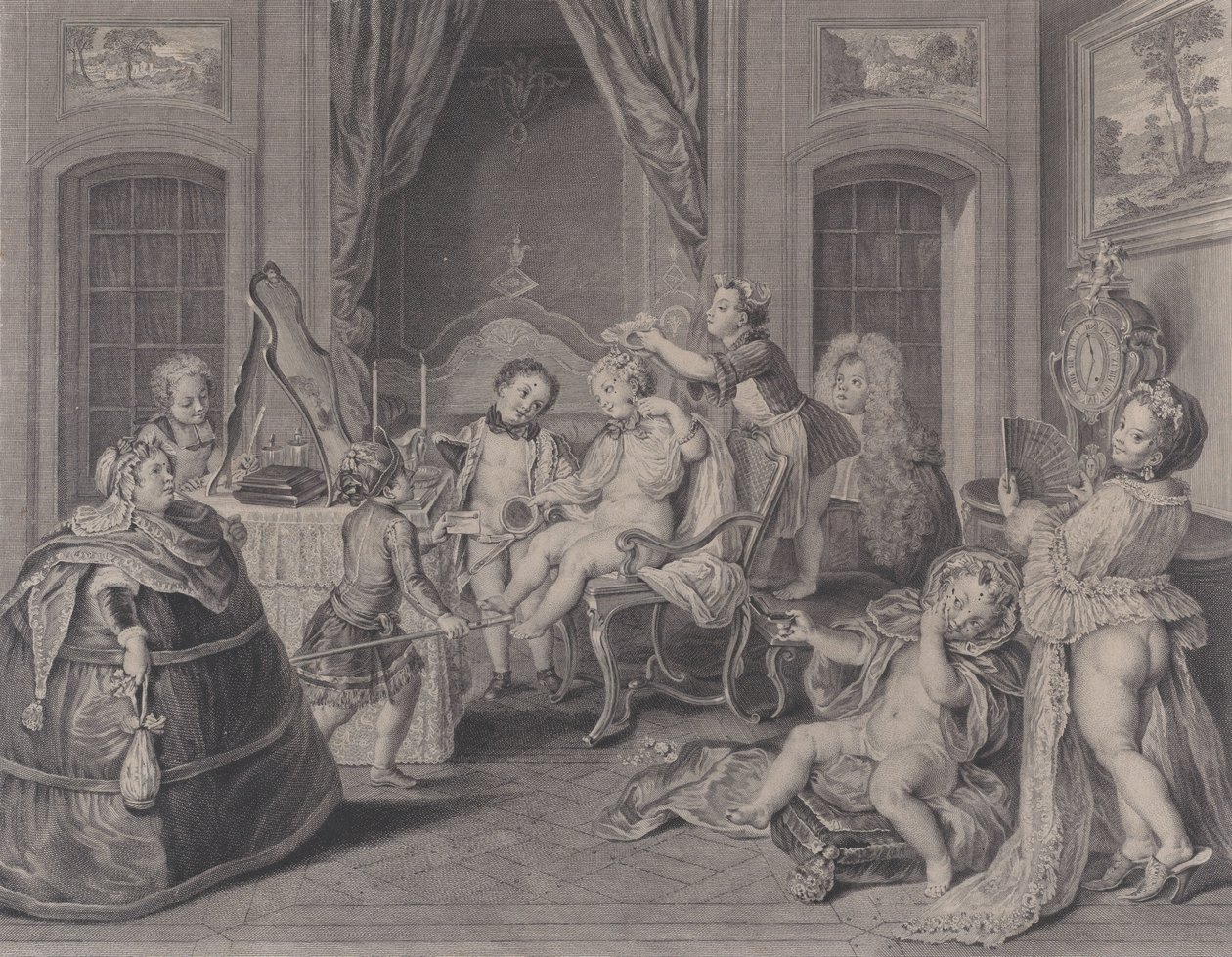 Kinderspiele Jeux des Enfants von Francois Bernard Lepicie