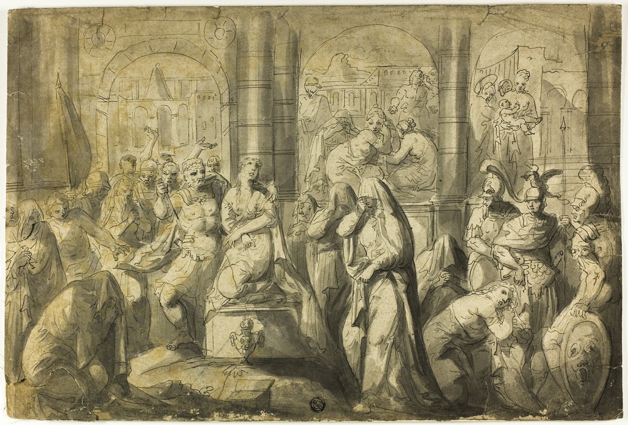 Opfer von Jephtas Tochter von Francois Boitard