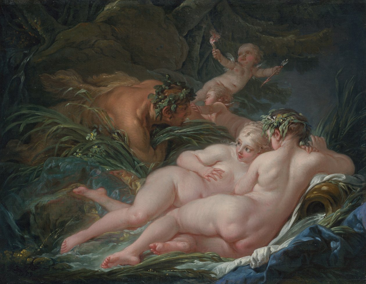 Pan und Syrinx von François Boucher
