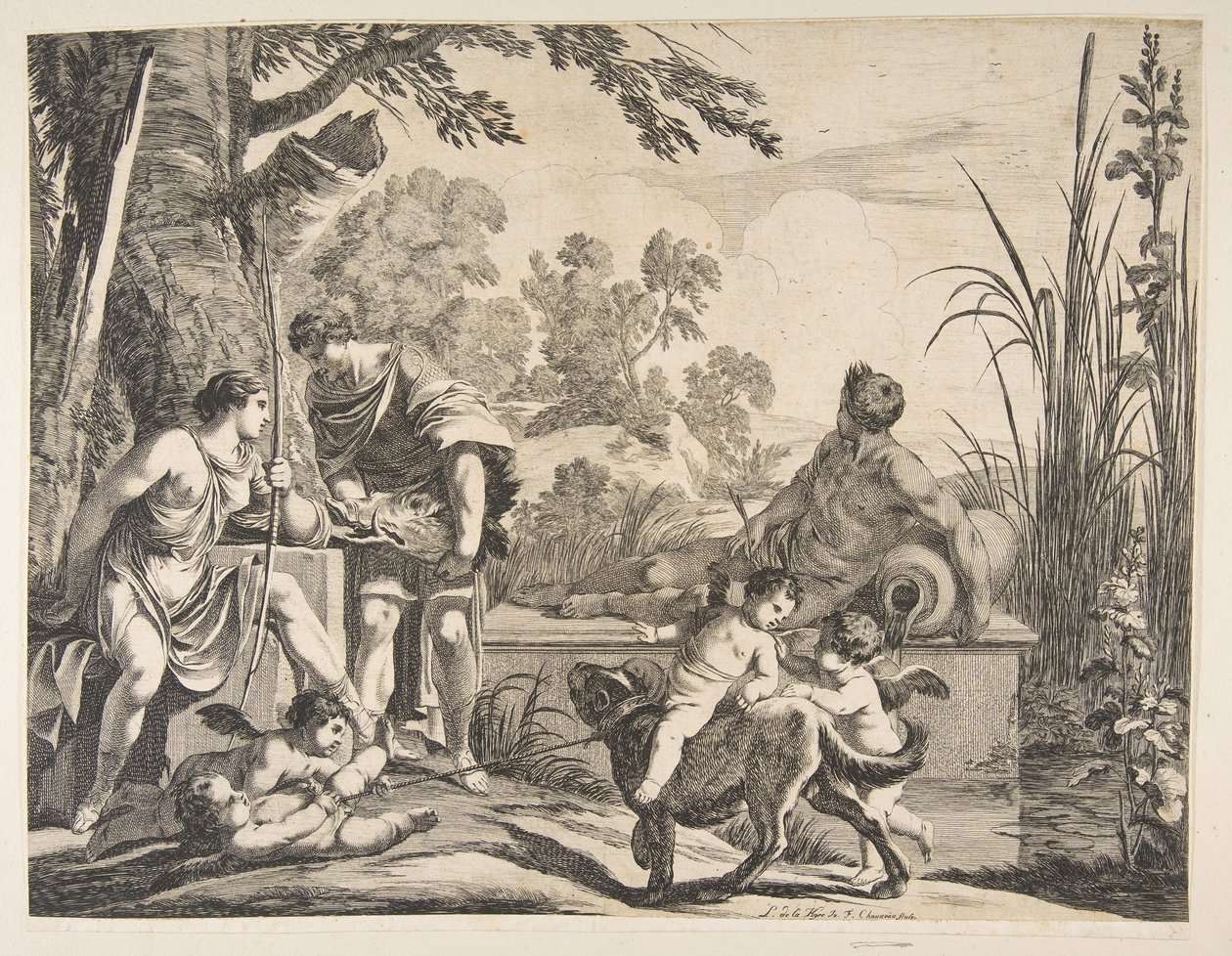 Meleager und Atalanta, 1643 von Francois Chauveau