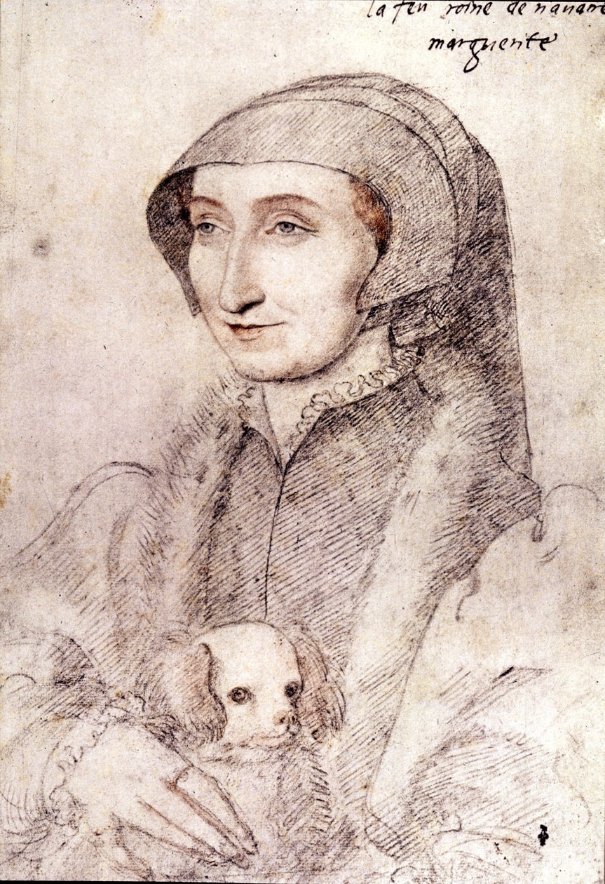 Margarete von Navarra (1523-1574) (Zeichnung) von François Clouet