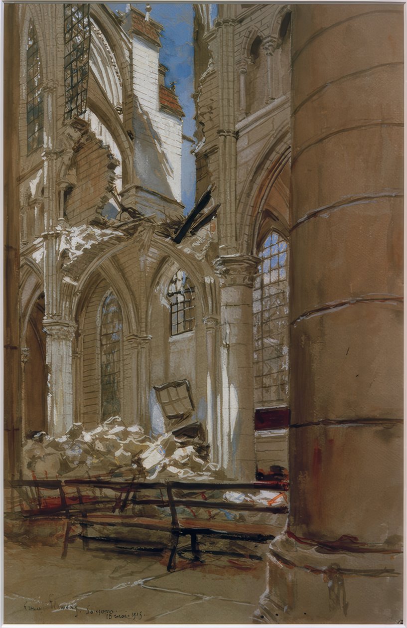 Soissons, 18. Mai 1915 von Francois Flameng