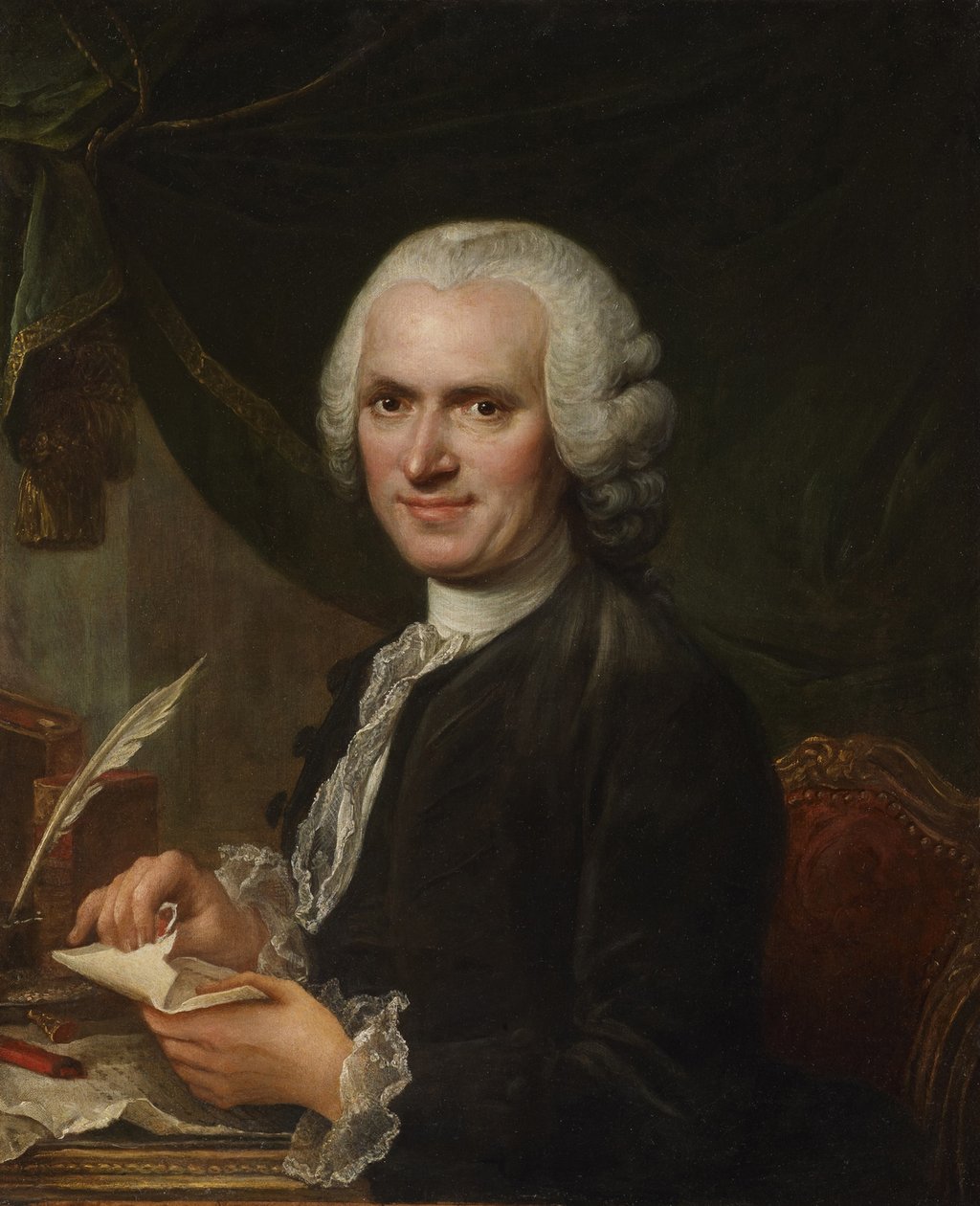 Porträt von Jean-Jacques Rousseau 1712-1778 von Francois Guérin