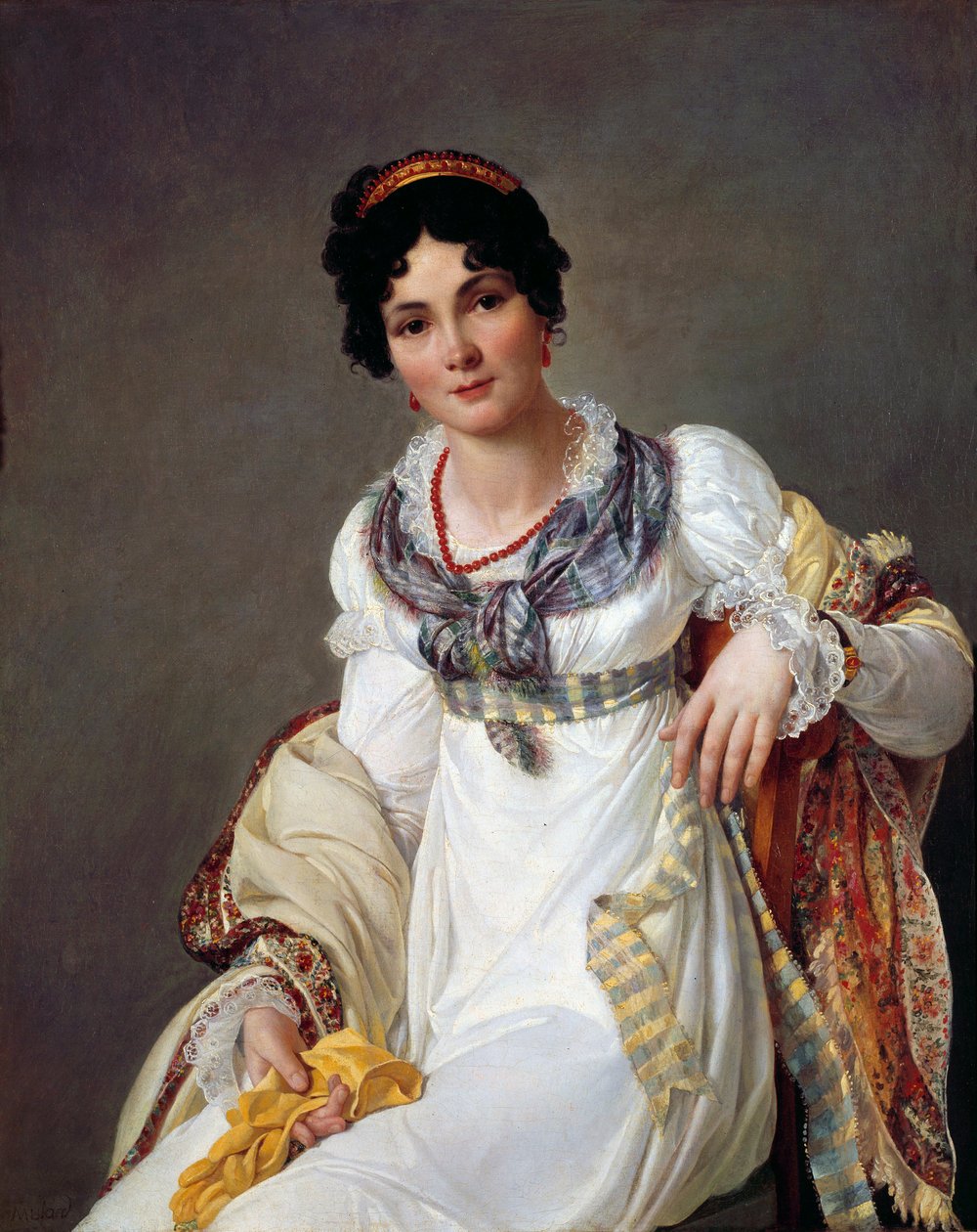 Porträt einer Frau von Francois Henri Mulard