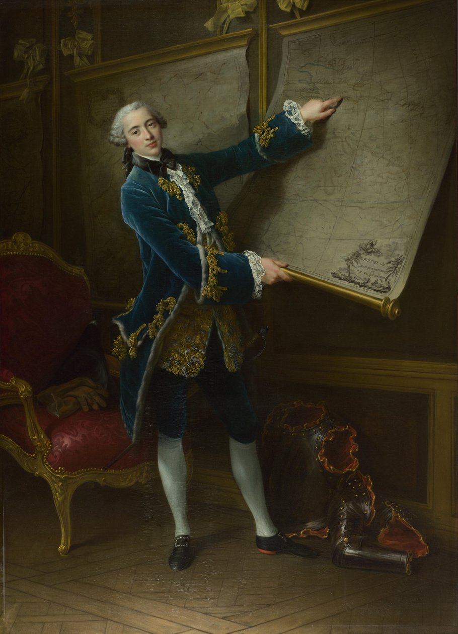 Der Comte de Vaudreuil, 1758 von Francois Hubert Drouais